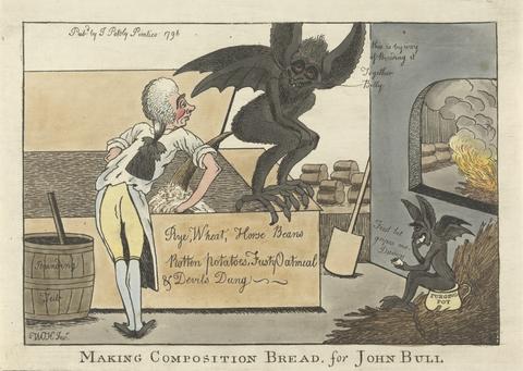 William O'Keefe Making Composition Bread, for John Bull