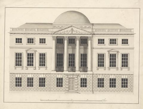 unknown artist Design for a Townhouse or Public Building
