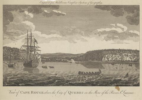 unknown artist View of Cape Rouge above the City of Quebec on the Shore of the River St. Laurence