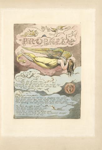 William Blake Europe. A Prophecy, Plate 5, "A | Prophecy | The deep of winter came . . . . " (Bentley 6)