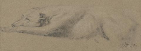 James Ward Study of a Sleeping Dog
