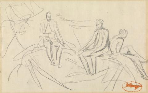 unknown artist Sketch of Seated Figures