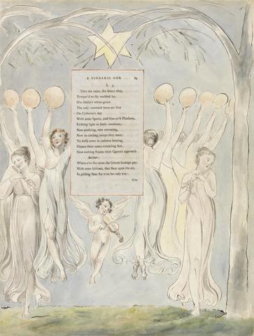 William Blake The Poems of Thomas Gray, Design 45, "The Progress of Poesy."