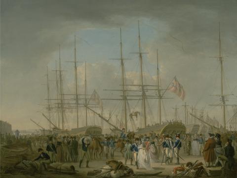 William Anderson Hussars Embarking at Deptford