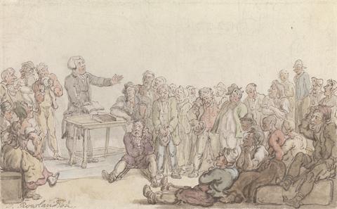 Thomas Rowlandson The Vicar of Wakefield: The Vicar Preaching to the Prisoners