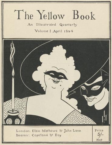 Aubrey Vincent Beardsley Cover of "The Yellow Book: an Illustrated Quarterly", Volume I, April 1894