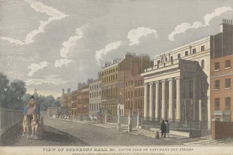 unknown artist View of Surgeon's Hall and South Side of Lincoln's Inn Fields