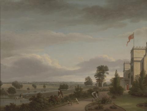 A Country House in a River Landscape, Previously Identified as Oatlands