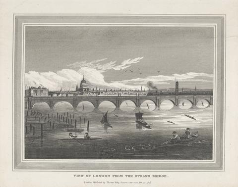 unknown artist View of London from the Strand Bridge