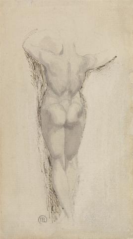 Henry Fuseli Study of a Back of a Female Nude, Standing