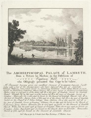 unknown artist The Archiepiscopal Palace of Lambeth