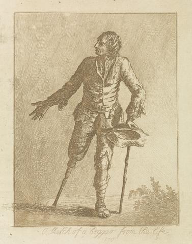 unknown artist A Sketch of a Beggar from the Life
