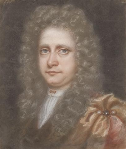 Young Gentleman with a full Face and long, curled Wig