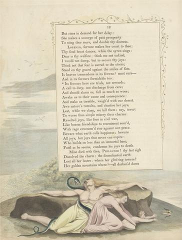 William Blake Young's Night Thoughts, Page 12, "Its Favours Here Are Trials, Not Rewards"