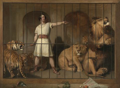 Portrait of Mr. Van Amburgh, As He Appeared with His Animals at the London Theatres