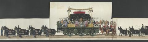 Alken, Henry Thomas, 1784-1851, artist. The Funeral procession of Arthur, Duke of Wellington