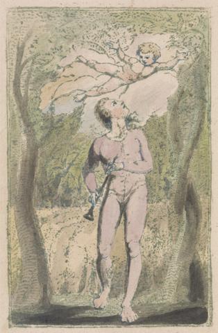 William Blake Songs of Innocence and of Experience, Plate 1, Innocence Frontispiece (Bentley 2)
