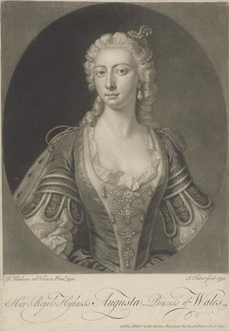 John Faber the Younger Her Royal Highness Augusta Princess of Wales, 1751
