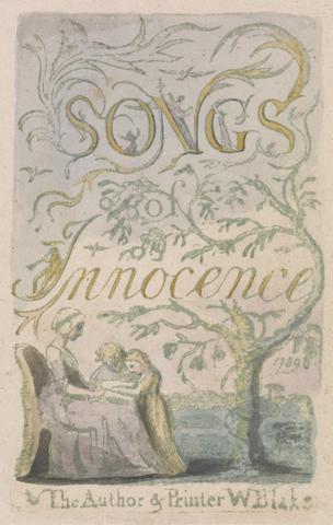 William Blake Songs of Innocence and of Experience, Plate 2, Innocence Title Page (Bentley 3)