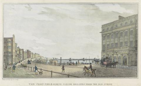 C. W. Wing The Chain Pier and Marine Parade Brighton from the Old Steine
