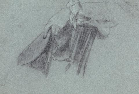 Allan Ramsay Study of a Hand Holding a Hat
