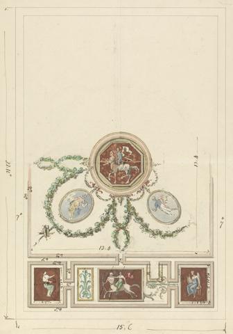 Sir William Chambers RA Design for Ceiling