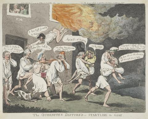 Isaac Cruikshank The Quornites Disturb'd or Startling the Game