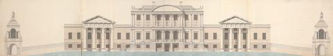 William Thomas Design for an Unidentifued House in the Palladian Style