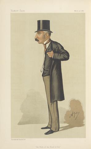 Carlo Pellegrini Vanity Fair: Military and Navy; 'The Rule of the Road at Sea', Captain John Charles Ready Colomb, March 26, 1887