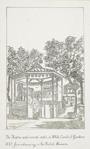 unknown artist The Theatre and Covered Seats in White Conduit Gardens