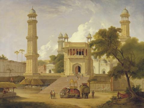 Thomas Daniell Indian Temple, Said to Be the Mosque of Abo-ul-Nabi, Muttra