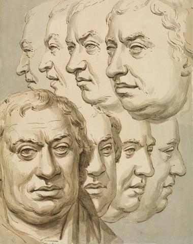 John Thomas Smith Studies from the Bust of Samuel Johnson