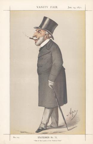 Carlo Pellegrini One of the Lambs of the Political Fold - Mr. Apponyi. 14 Jan. 1871