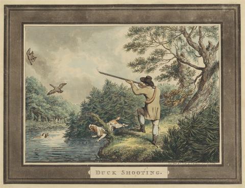 Samuel Howitt Hunting, Shooting, etc. [set of six]: 1. Duck Shooting