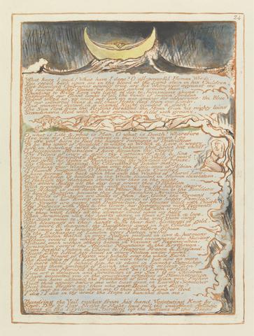 William Blake Jerusalem, Plate 24, "What have I said?...."