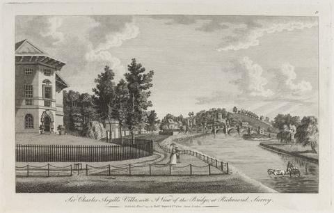 unknown artist Sir Charles Asgill's Villa, with a View of the Bridge at Richmond, Surrey