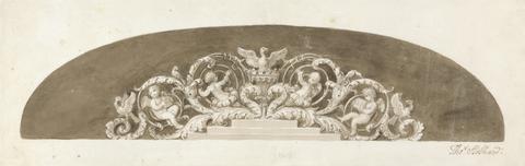 Thomas Stothard Design for the grand staircase at Buckingham Palace, North View