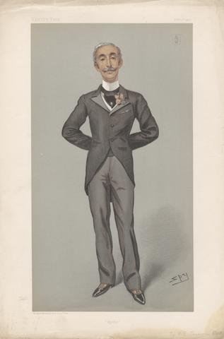Leslie Matthew 'Spy' Ward Vanity Fair - Bankers and Financiers. 'Hythe'. Sir A.E. Sasson. 1 February 1900