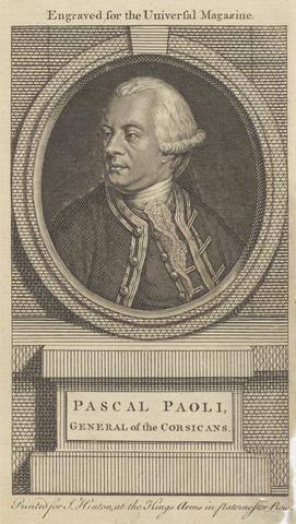 unknown artist Pascal Paoli, General of the Corsicans