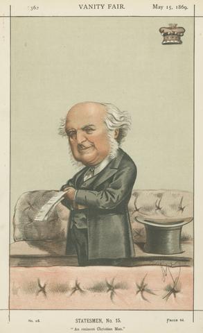 Carlo Pellegrini Politicians - Vanity Fair. 'An eminent Christian Man'. Lord Westbury. 15 May 1869