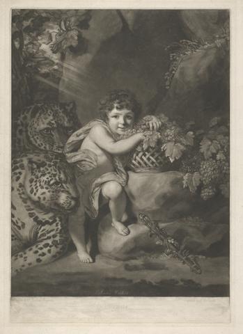 John Raphael Smith Master Henry George Herbert as the 'Infant Bacchus'