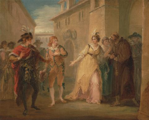 William Hamilton The revelation of Olivia's betrothal, from "Twelfth Night," Act V, Scene i