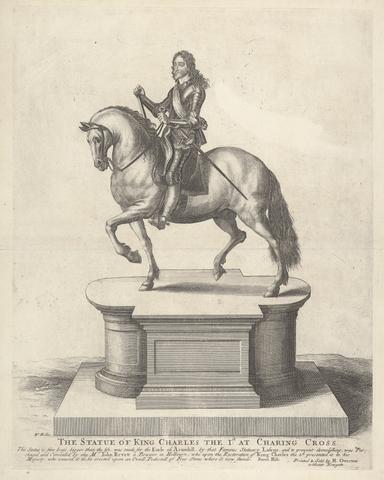 Wenceslaus Hollar The Statue of King Charles--the first at Charing Cross