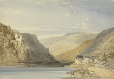 William Callow The Rhine at Assmannshausen
