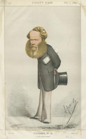 Carlo Pellegrini Politicians - Vanity Fair - 'A philosophic liberal'. Mr. M.E. Grant-Duff. October 2, 1869