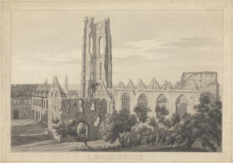 Joseph Farington View of St. Nicholas Church at Valenciennes after the Siege