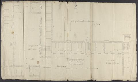 James Wyatt Cobham Hall, Kent: Plan of Stables and Coach Houses