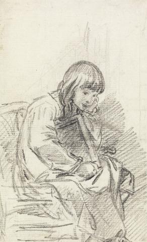 Benjamin West A Child Seated