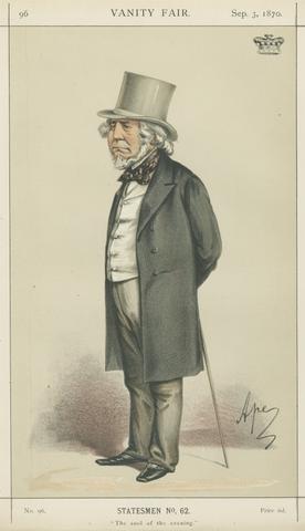 Carlo Pellegrini Politicians - Vanity Fair. 'The Cool of the evening'. Lord Houghton. 3 September 1870