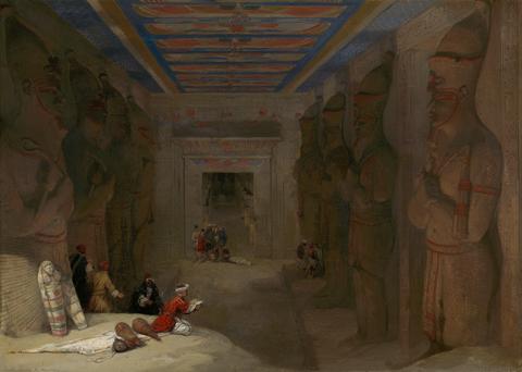 David Roberts The Hypostyle Hall of the Great Temple at Abu Simbel, Egypt